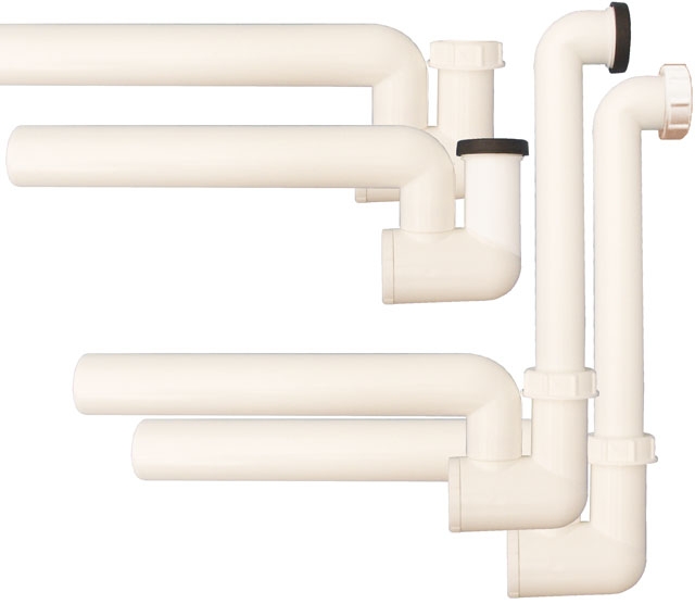 SYFON HL136N - Syfon kondensacyjny z wodą i mechaniczną blokadą antyzapachową HL136N